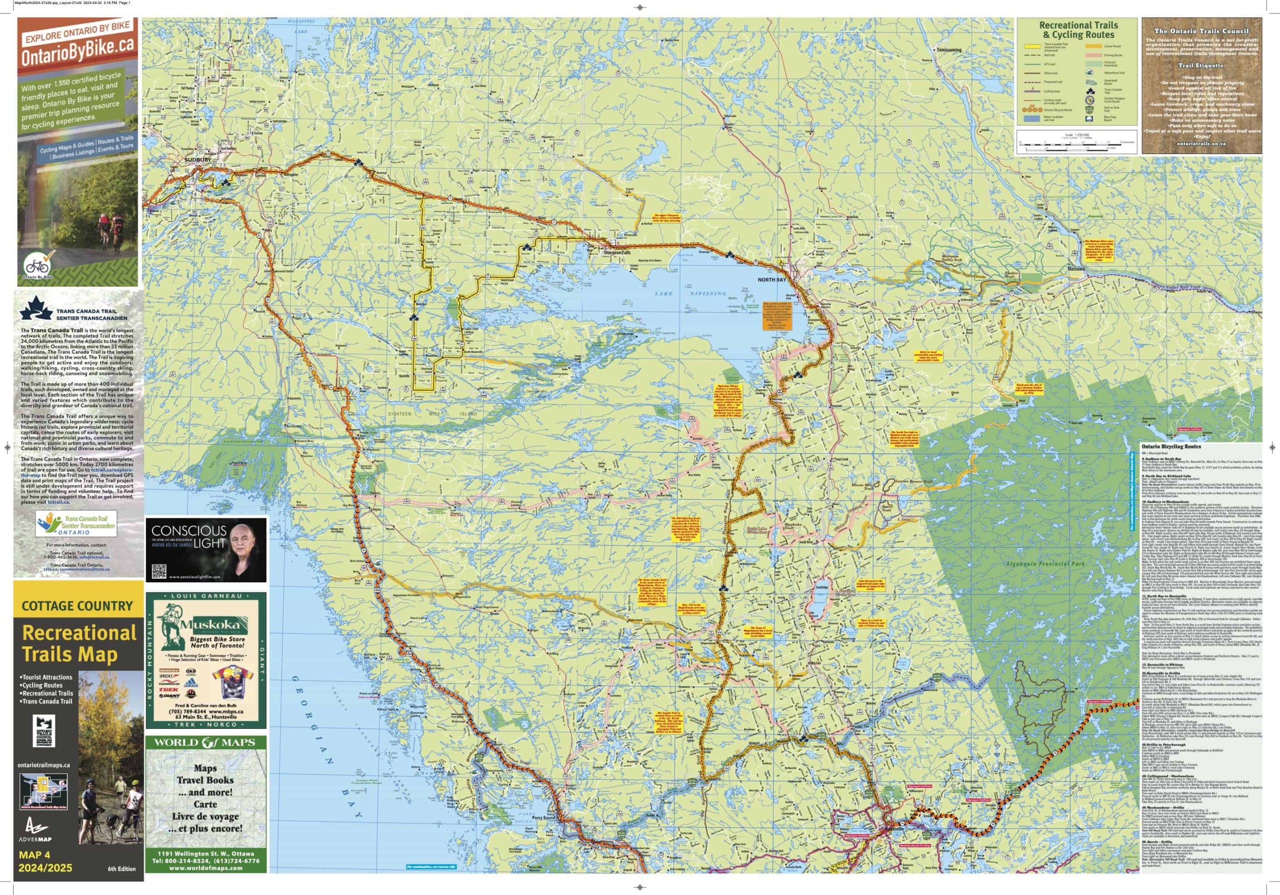 Map 4 North 2024-Cottage Country