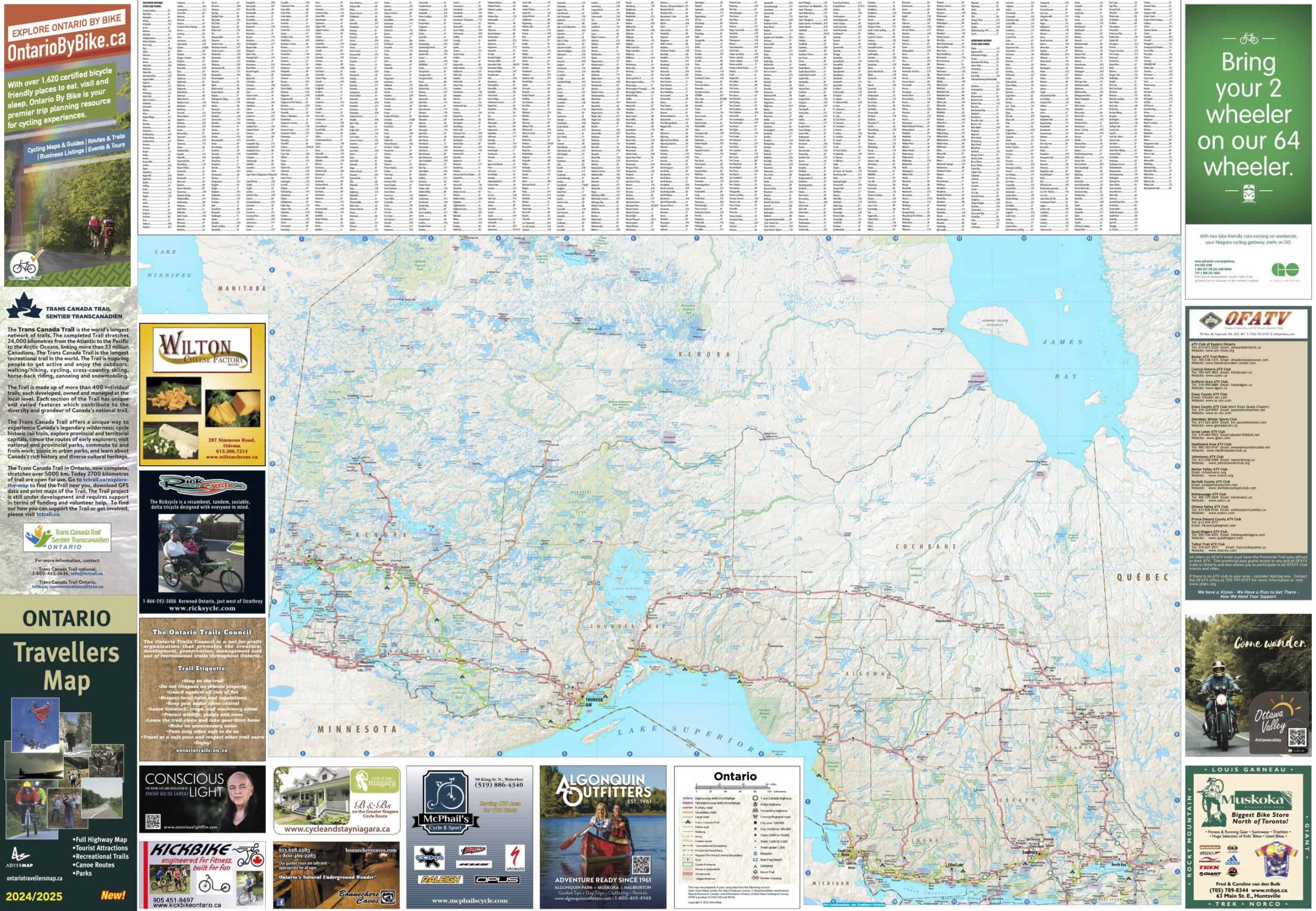 Ontario North Map